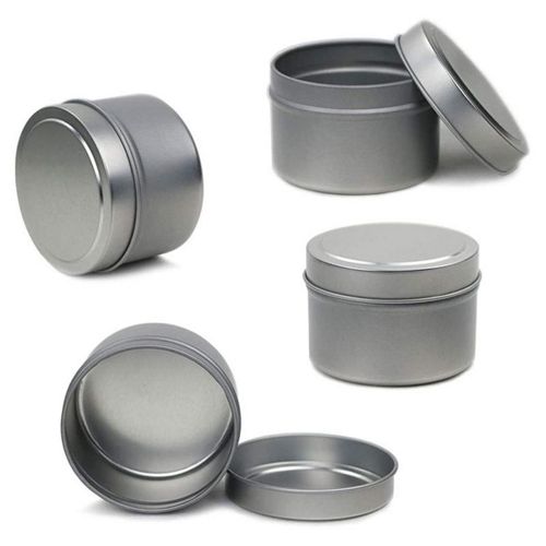 Pot cosmétique en aluminium avec couvercle coiffant