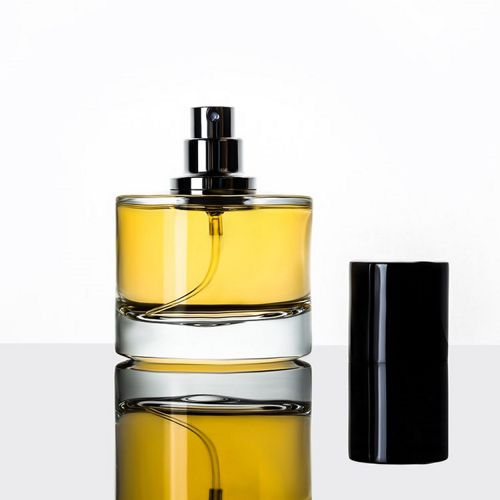 Flacon de parfum rond transparent